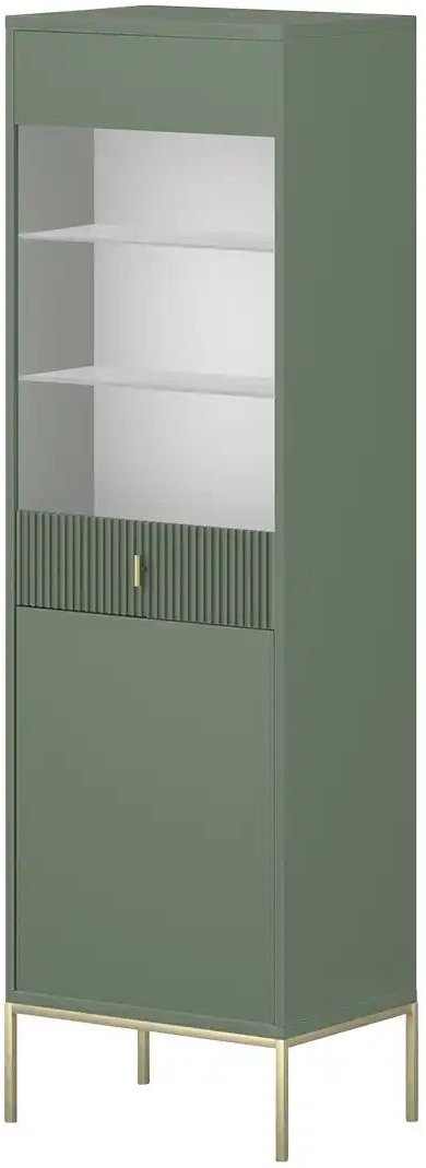 Vitrine Maglione ¦ grün ¦ Maße (cm): B: 53,9 H: 175 T: 39.0 Schränke > Vitrinen - Höffner