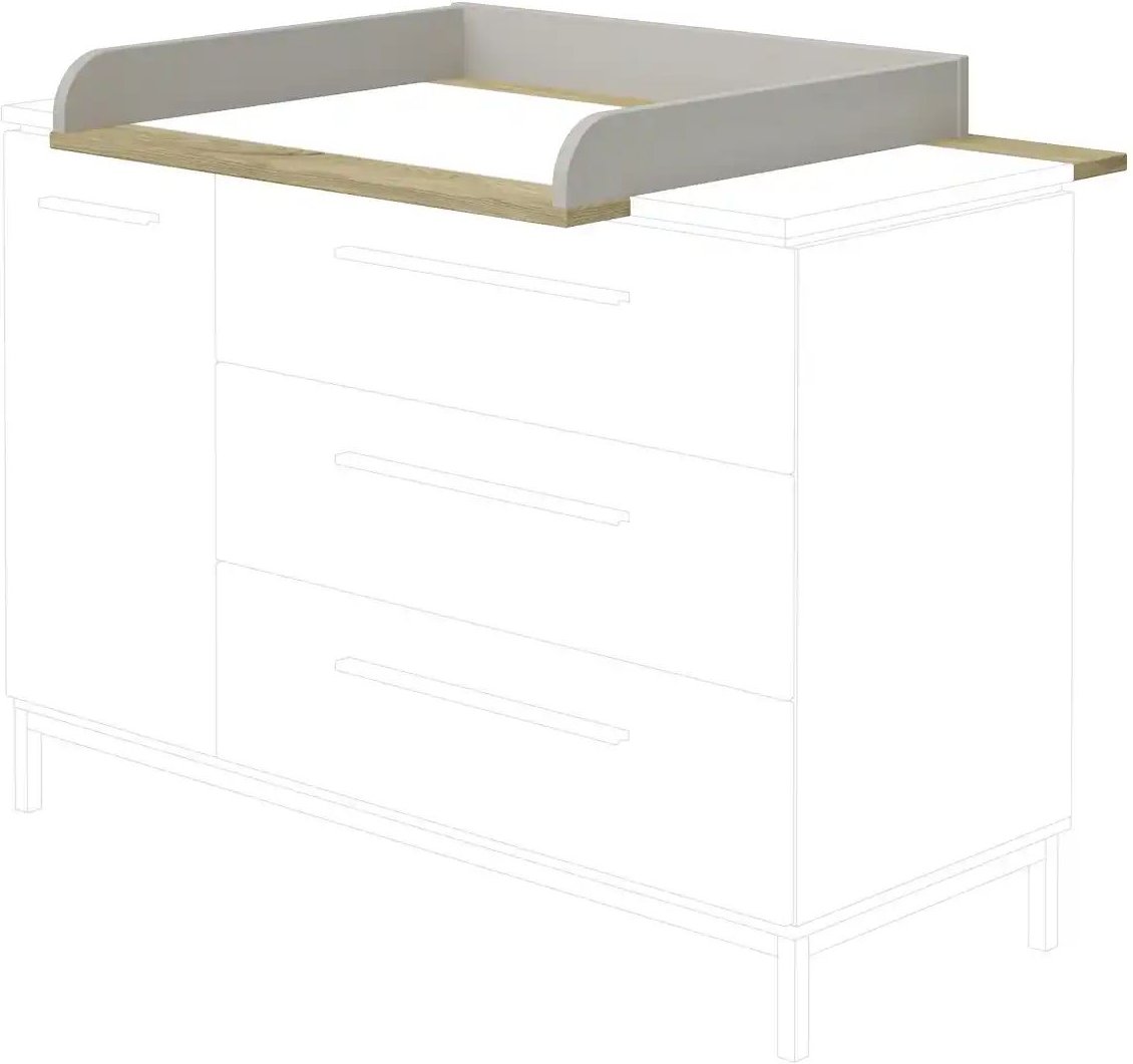 PAIDI Wickelaufsatz Benne ¦ grau ¦ Maße (cm): B: 135,8 H: 2,2 T: 78.4 Baby > Babymöbel > Wickelaufsätze - Höffner