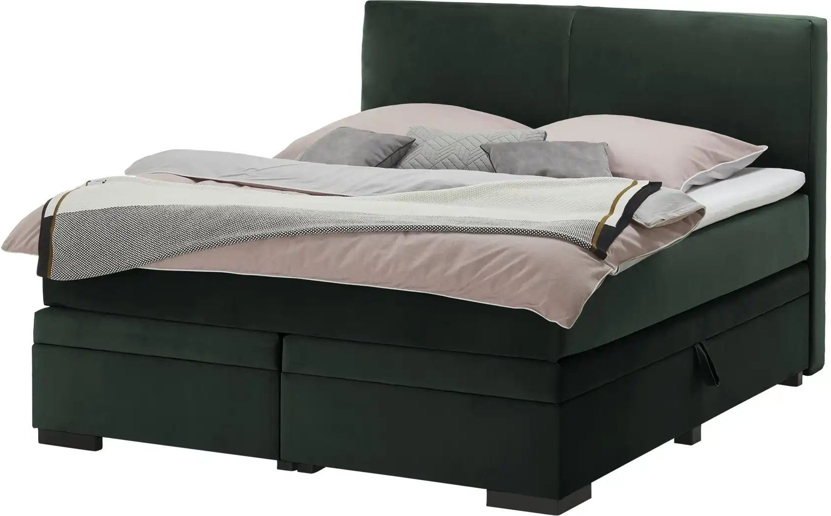 Boxi Boxspringbett mit Bettkasten Boxi Classic ¦ grün ¦ Maße (cm): B: 160 H: 125 Betten > Boxspringbetten > Boxspringbet...