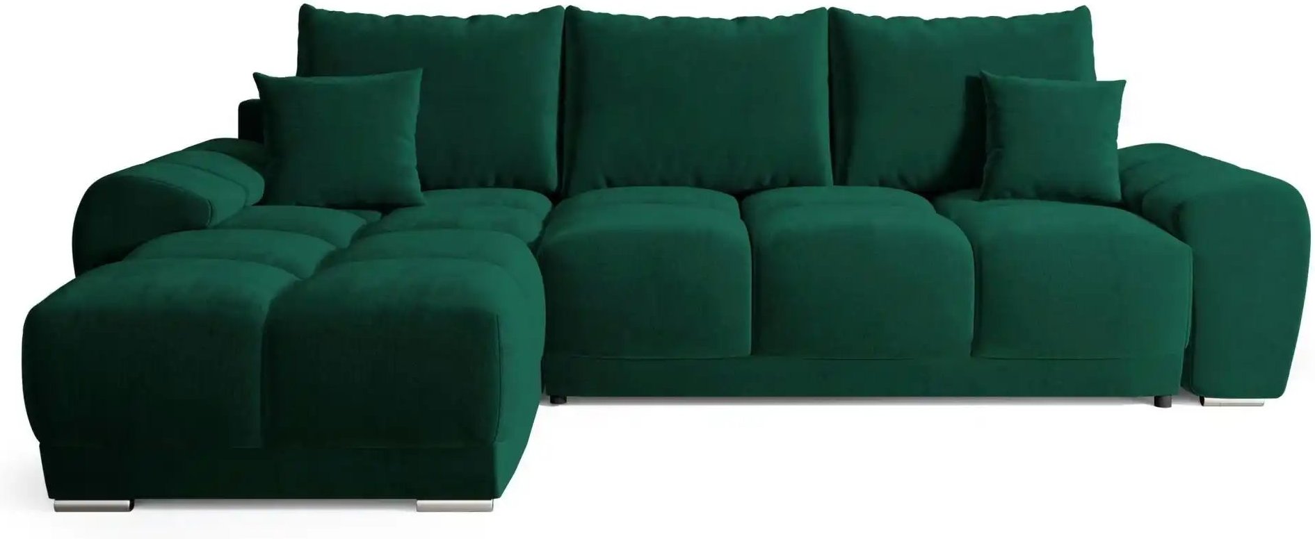 Thumbnail - Ecksofa mit Schlaffunktion Nubes ¦ grün ¦ Maße (cm): B: 290 H: 85 Polstermöbel > Sofas > 3-Sitzer - Höffner
