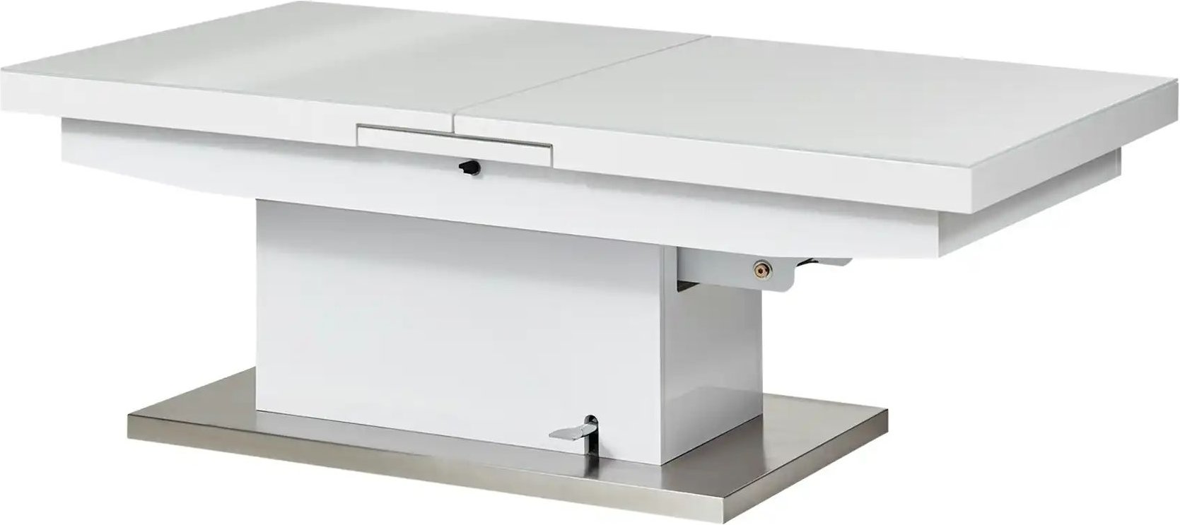 Couchtisch höhenverstellbar und ausziehbar Grado ¦ weiß ¦ Maße (cm): B: 70 H: 47,5 Tische > Couchtische > Couchtische hö...