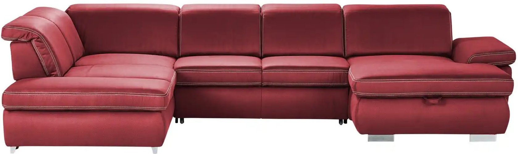 Lounge Collection Wohnlandschaft mit verschiedenen Funktionen Amanda ¦ rot ¦ Maße (cm): B: 379 H: 85 T: 260.0 Polstermöb...
