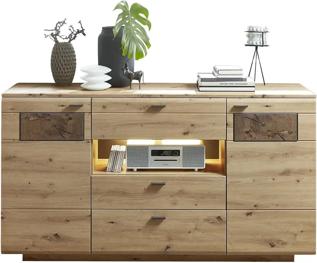 Thumbnail - uno Sideboard Madera II ¦ holzfarben ¦ Maße (cm): B: 175 H: 98 T: 47.0 Kommoden & Sideboards > Sideboards - Höffner