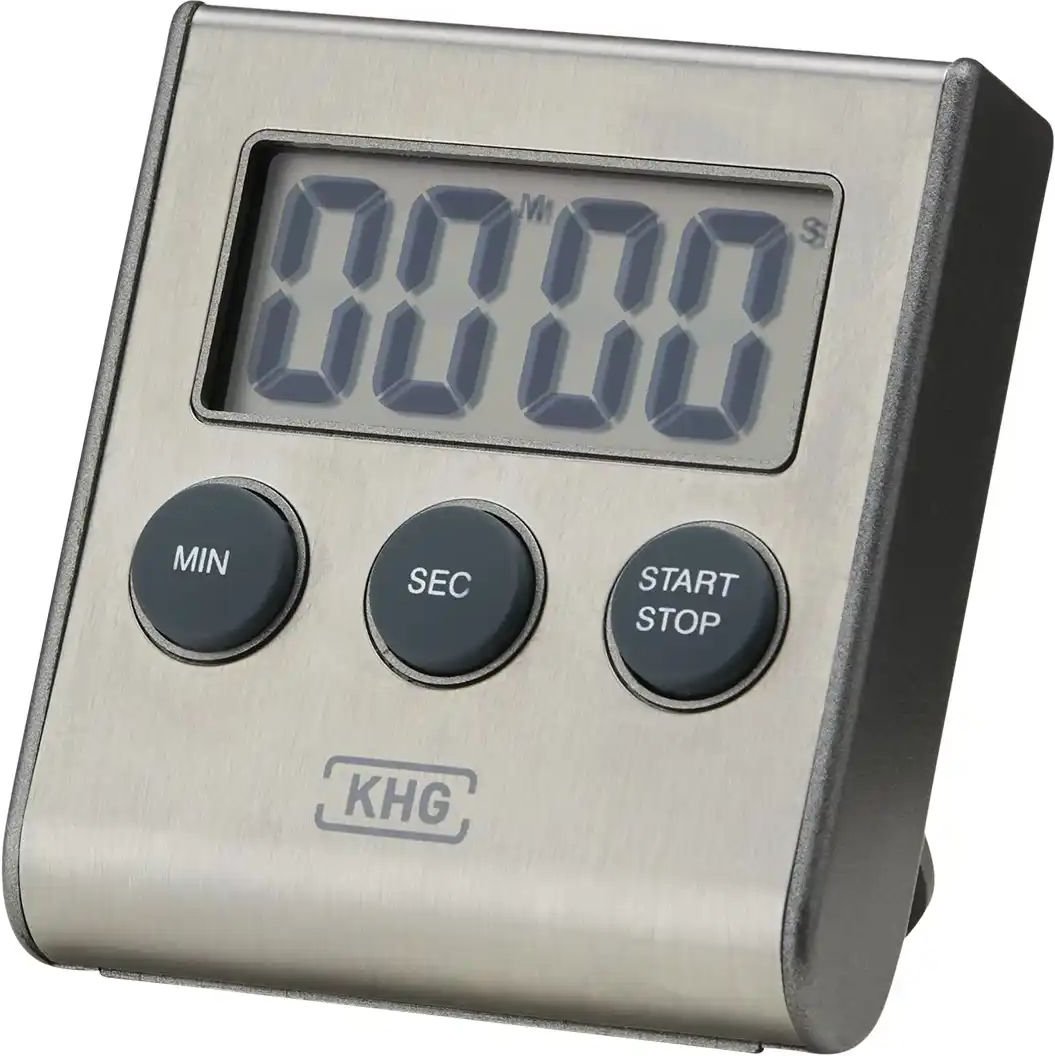 KHG Digital-Timer ¦ silber ¦ Kunststoff ¦ Maße (cm): B: 7 H: 1,7 Küchenzubehör & Helfer > Küchenhelfer - Höffner
