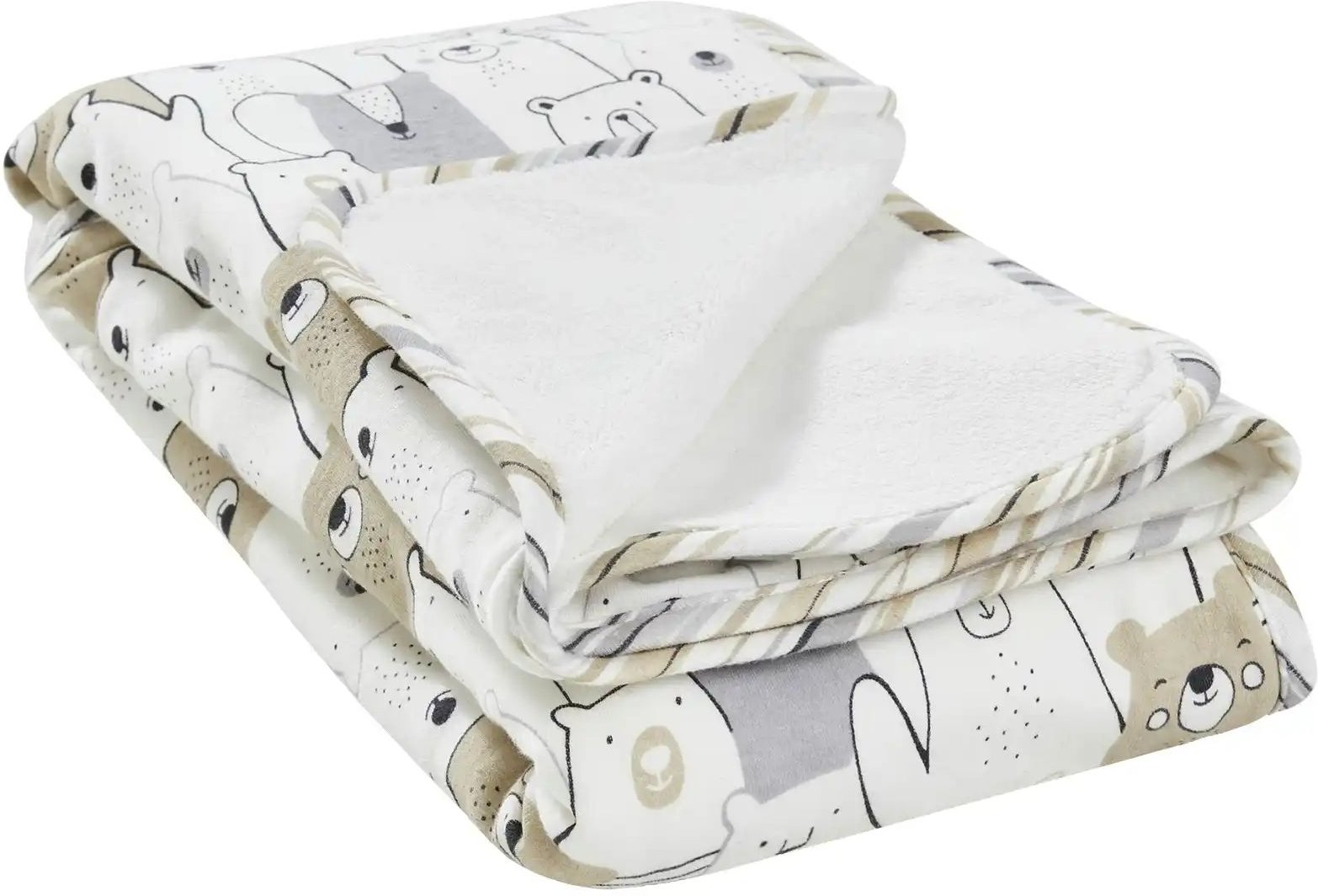 Uups Kuscheldecke Tummelbär ¦ weiß ¦ 100% Baumwolle ¦ Maße (cm): B: 75 Baby > Baby Textilien > Babydecken - Höffner