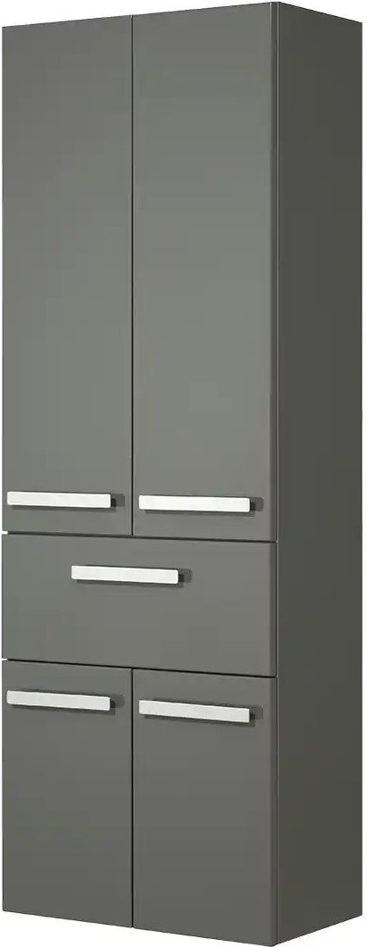 calmoquick Bad Hochschrank Verler See ¦ grau ¦ Maße (cm): B: 60 H: 168 T: 33.0 Schränke > Badschränke > Bad-Hochschränk...