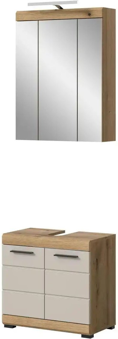 Badkombination Schloonsee ¦ holzfarben ¦ Maße (cm): B: 60 H: 191 Schränke > Badschränke > Komplett-Badkombinationen - H...