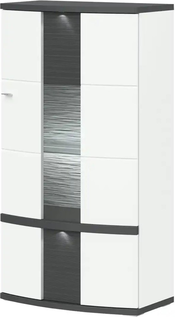 Thumbnail - uno Highboard Gabbro ¦ weiß ¦ Maße (cm): B: 75 H: 142 T: 42.0 Kommoden & Sideboards > Highboards - Höffner