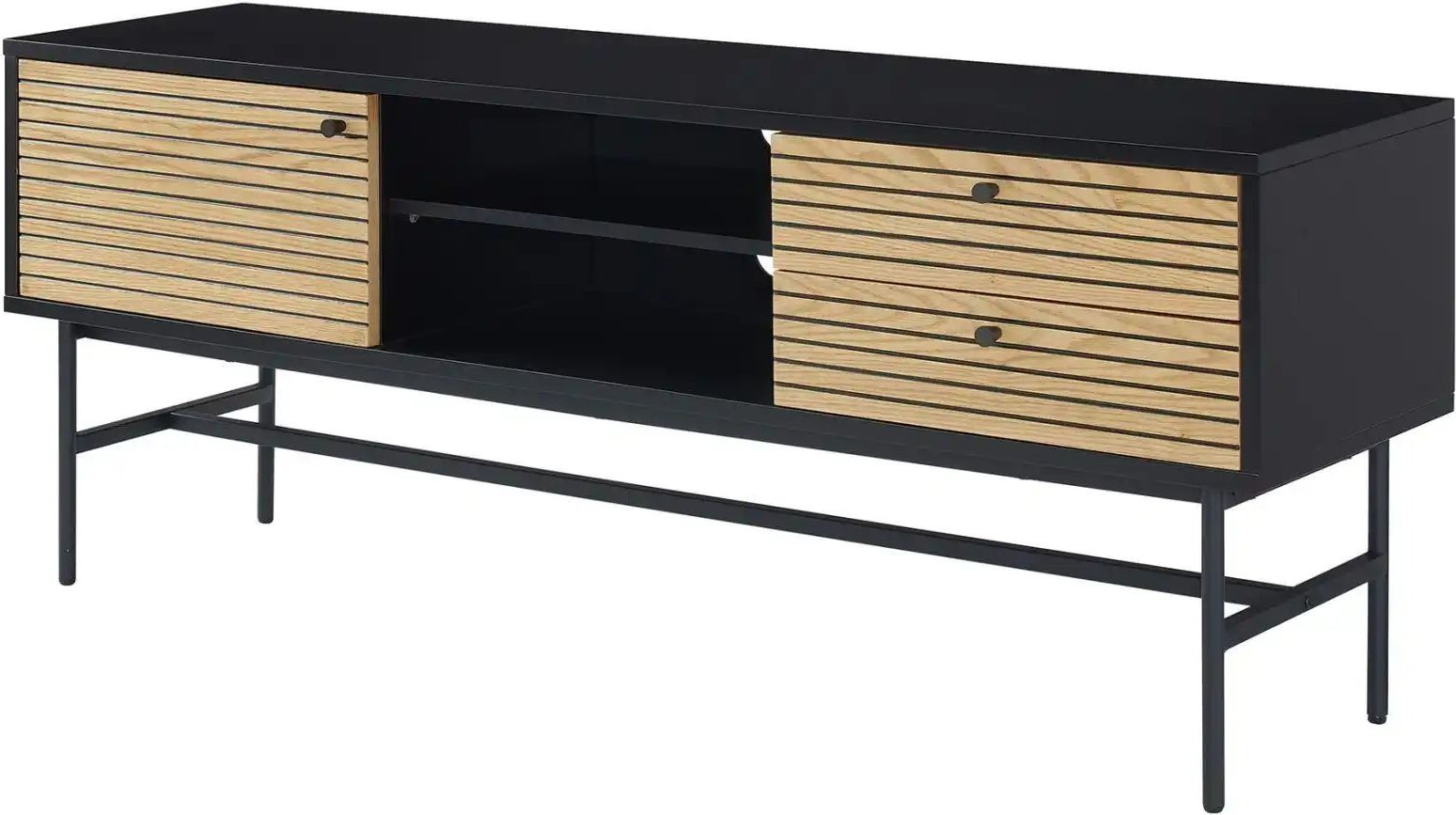 Lowboard ¦ schwarz ¦ Maße (cm): B: 150 H: 60 Kommoden & Sideboards > Lowboards - Höffner