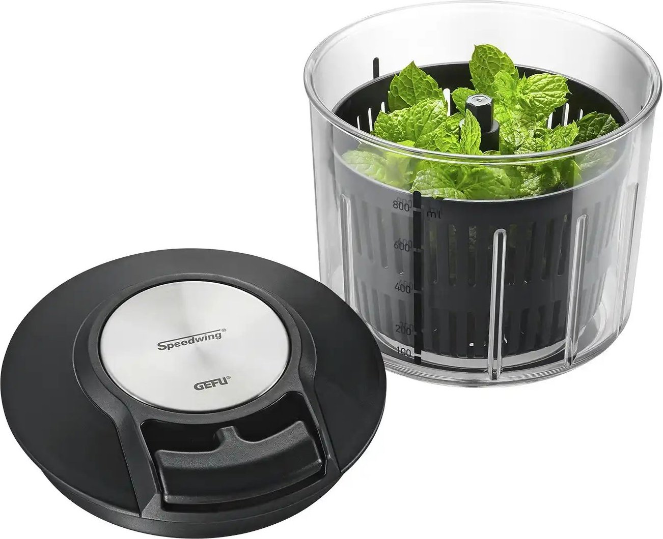 Thumbnail - Gefu Multizerkleinerer und -schleuder SPEEDWING ¦ transparent/klar ¦ Kunststoff ¦ Maße (cm): H: 13,4 Ø: 13.9 Küchenzub...