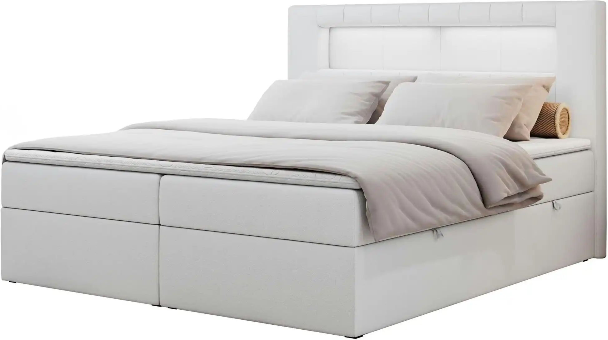 Boxbett mit Bettkasten Gold 5 ¦ weiß ¦ Maße (cm): B: 200 H: 103 Betten > Komfortbetten - Höffner
