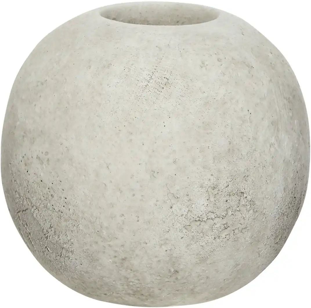 Thumbnail - HOME STORY Teelichthalter ¦ grau ¦ Steinzeug ¦ Maße (cm): H: 11,5 Ø: 12.5 Accessoires > Kerzen & Kerzenständer > Teel...