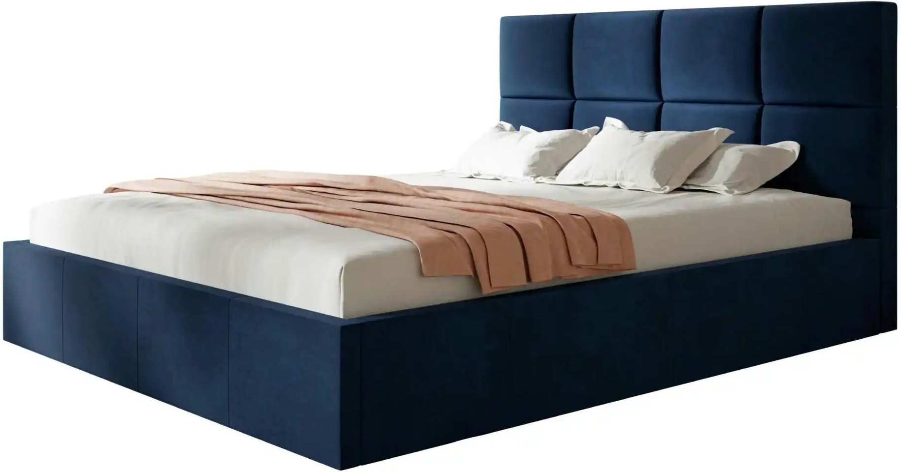 Polsterbett mit Stauraum Slimbridge ¦ blau ¦ Maße (cm): B: 148 H: 90 Betten > Polsterbetten - Höffner