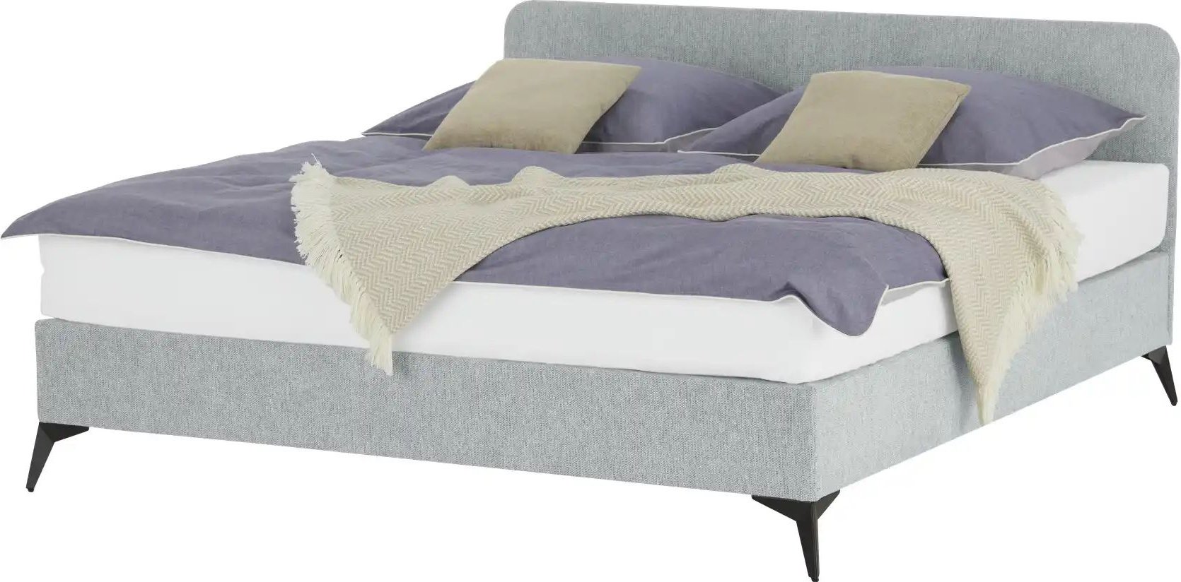 Polsterbett mit Matratze Simply ¦ grau ¦ Maße (cm): B: 141 H: 90 Betten > Polsterbetten - Höffner