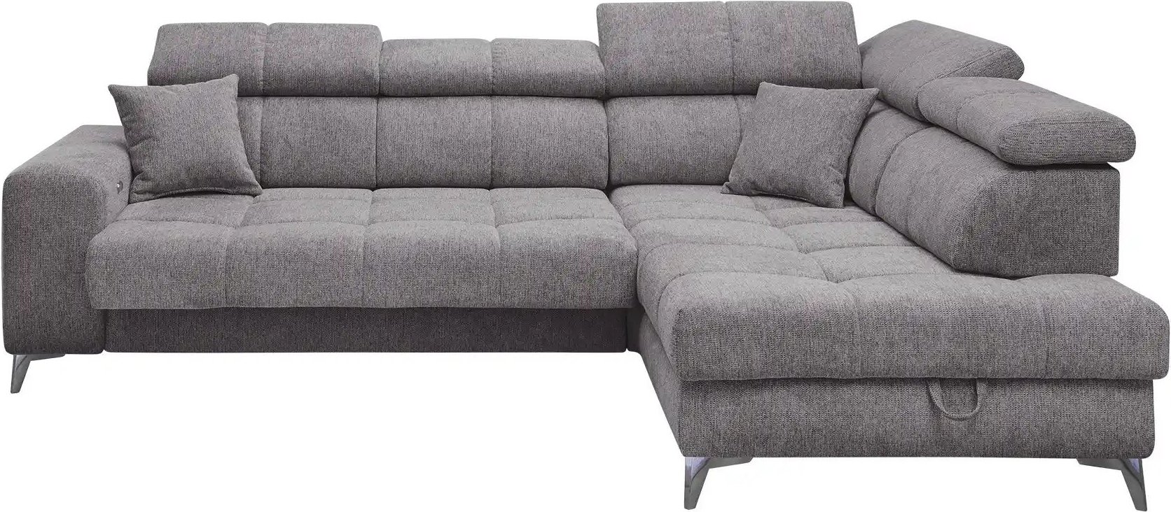Ecksofa inklusive Stauraum Sydney ¦ grau ¦ Maße (cm): B: 282 H: 105 T: 198.0 Polstermöbel > Sofas > Ecksofas - Höffner