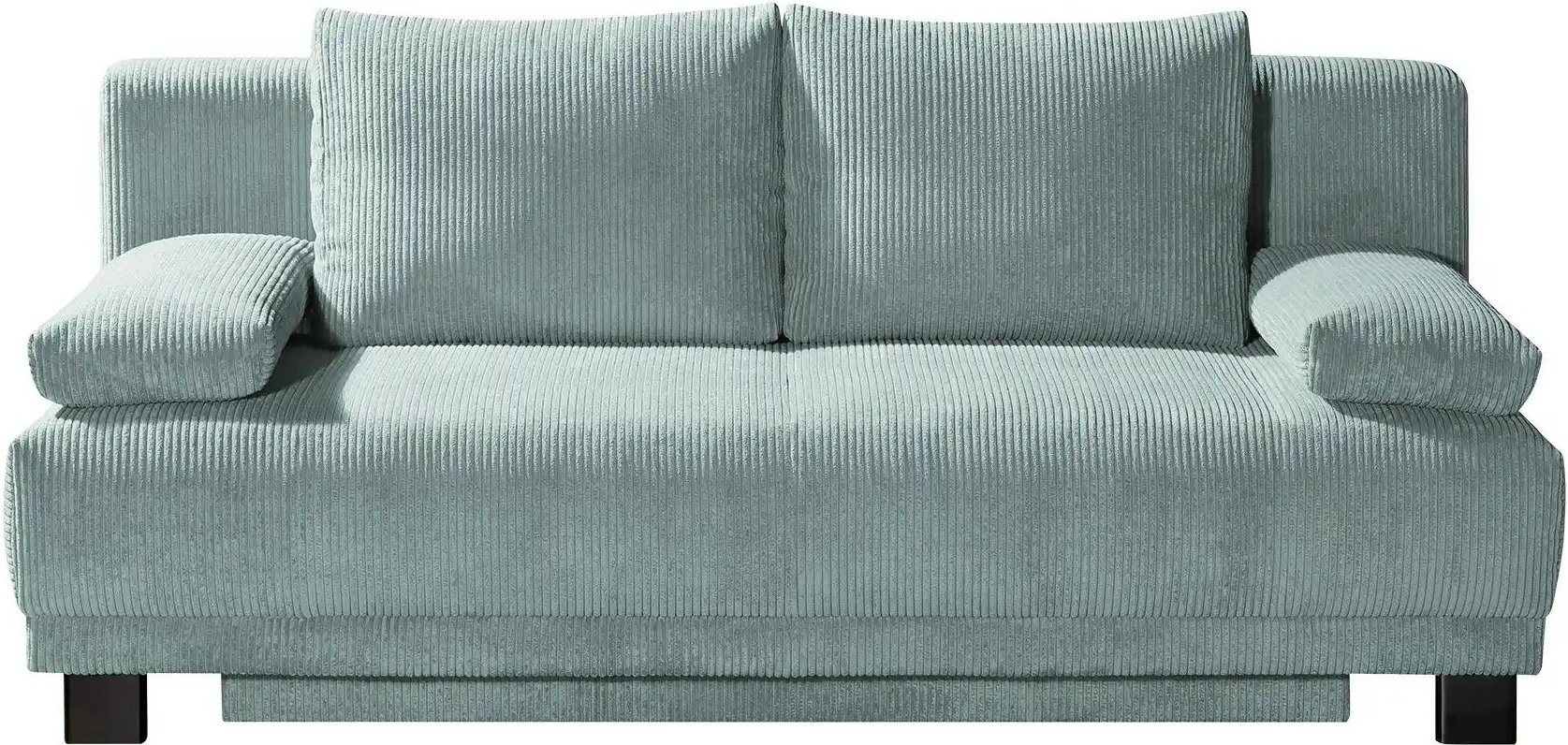 Schlafsofa aus Cord Luna ¦ blau ¦ Maße (cm): B: 200 H: 89 T: 96.0 Polstermöbel > Sofas > 2-Sitzer - Höffner