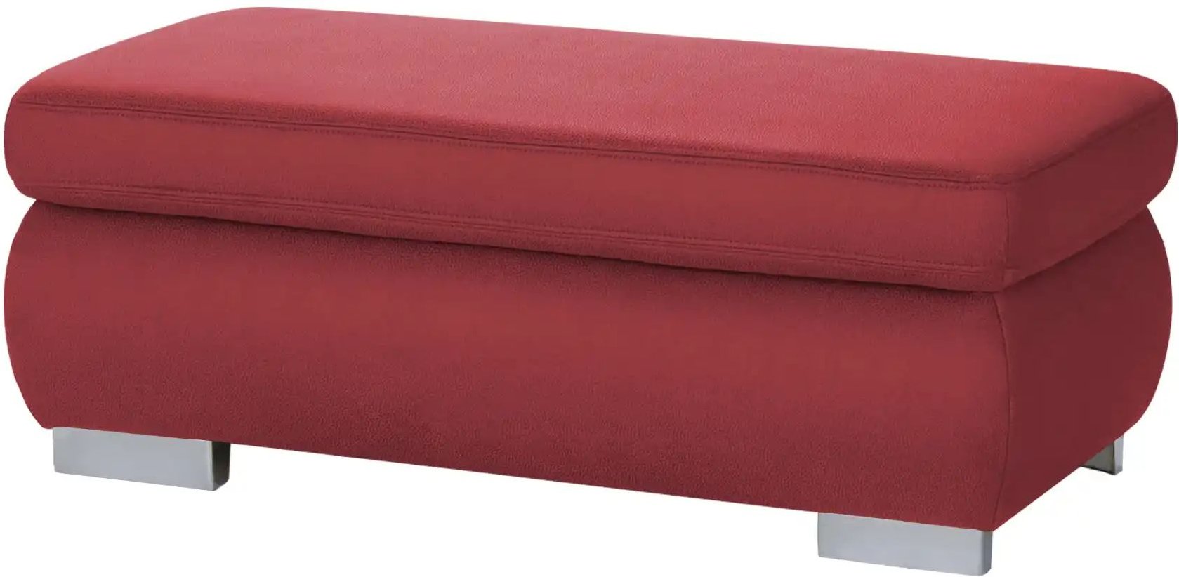 Lounge Collection XXL-Hocker Kathrin ¦ rot ¦ Maße (cm): B: 129 H: 47 T: 64.0 Polstermöbel > Hocker - Höffner