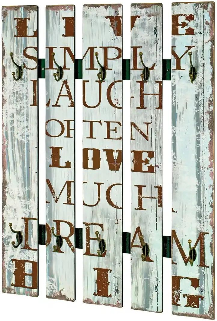 Garderobenpaneel Helsa ¦ mehrfarbig ¦ MDF-Platte ¦ Maße (cm): B: 70 H: 100 T: 9.0 Garderoben & Kleiderstangen > Wandgar...