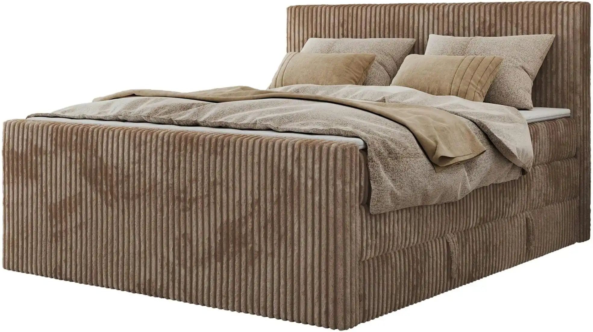 Boxspringbett mit Bettkasten Tiliano King Duo ¦ braun ¦ Maße (cm): B: 184 H: 119 Betten > Boxspringbetten - Höffner