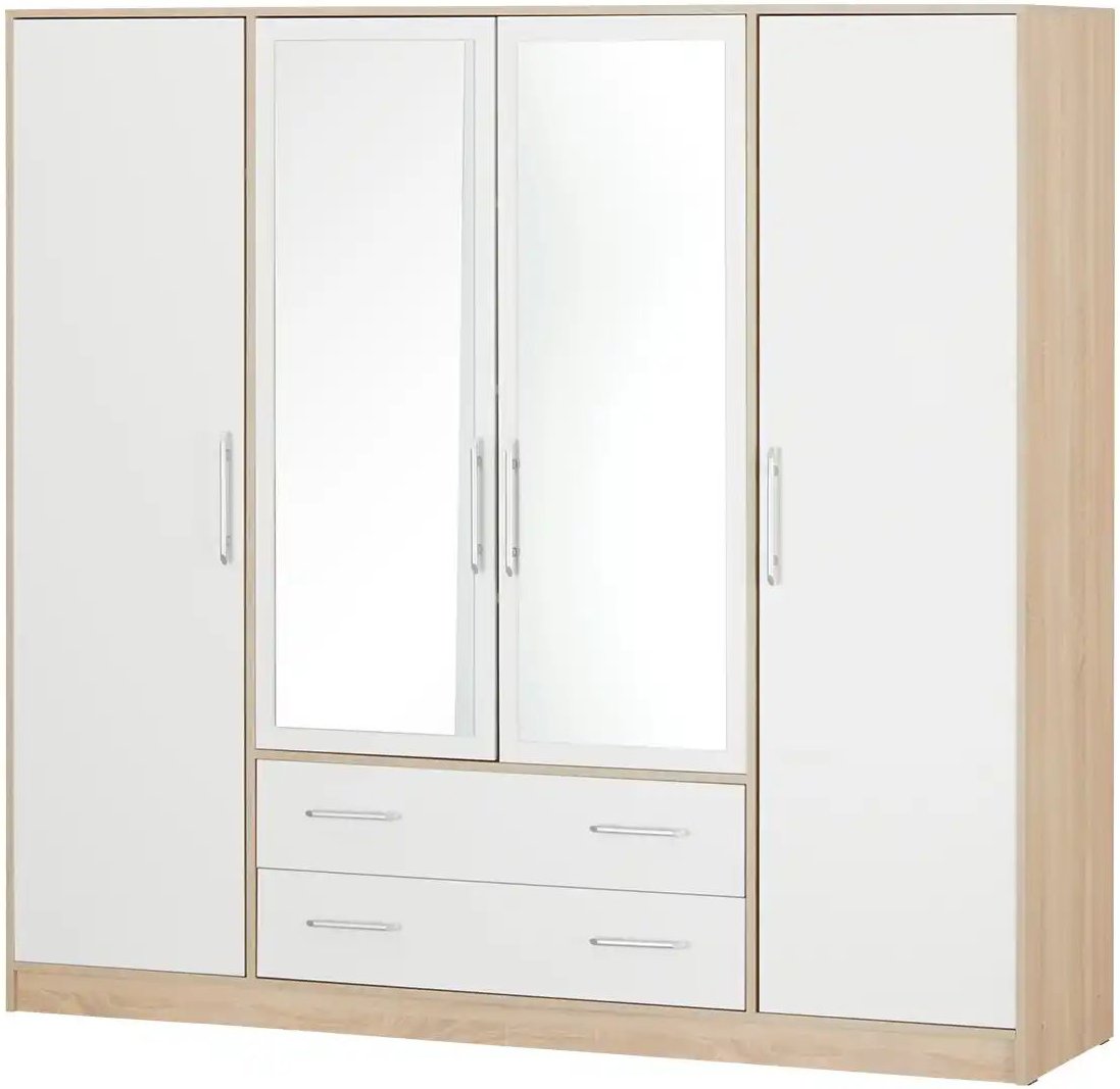 Thumbnail - Kleiderschrank mit Spiegeltüren Smallridge ¦ holzfarben ¦ Maße (cm): B: 200 H: 190 T: 56.0 Schränke > Kleiderschränke > ...