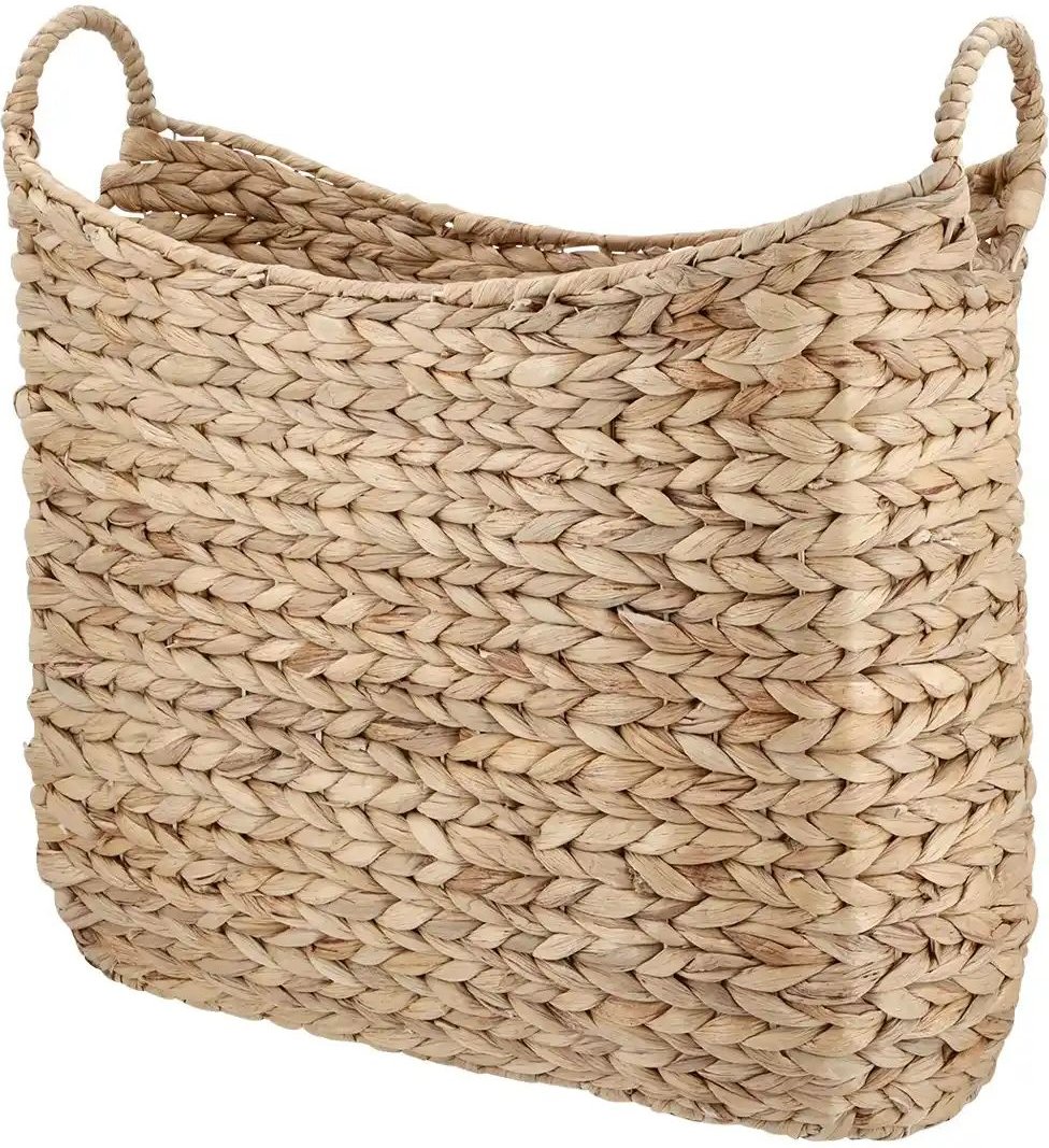 Aufbewahrungskorb ¦ braun ¦ Wasserhyazinthe,Metall ¦ Maße (cm): B: 48 H: 43 T: 18.0 Aufbewahrung > Körbe - Höffner