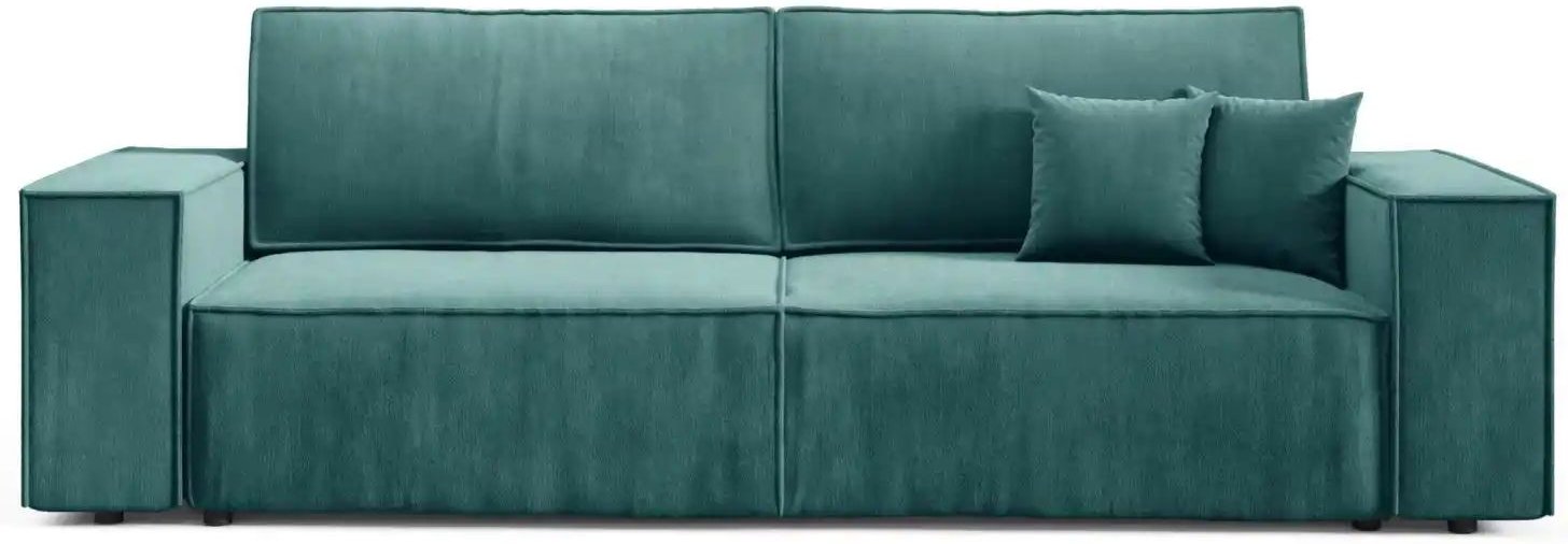 Einzelsofa mit Schlaffunktion Mille ¦ grün ¦ Maße (cm): B: 255 H: 88 Polstermöbel > Sofas > Einzelsofas - Höffner