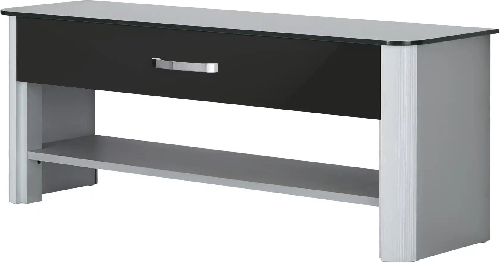 Garderobenbank Juno ¦ schwarz ¦ Maße (cm): B: 117 H: 45 T: 35.0 Bänke > Einzelbänke - Höffner