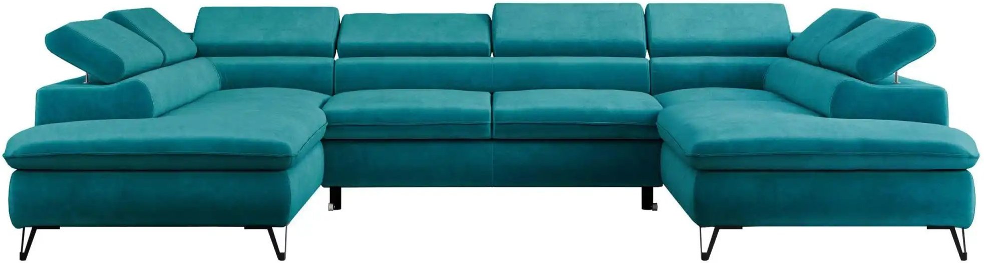 Wohnlandschaft Peter ¦ blau ¦ Maße (cm): B: 346 H: 76 Polstermöbel > Sofas > Schlafsofas - Höffner