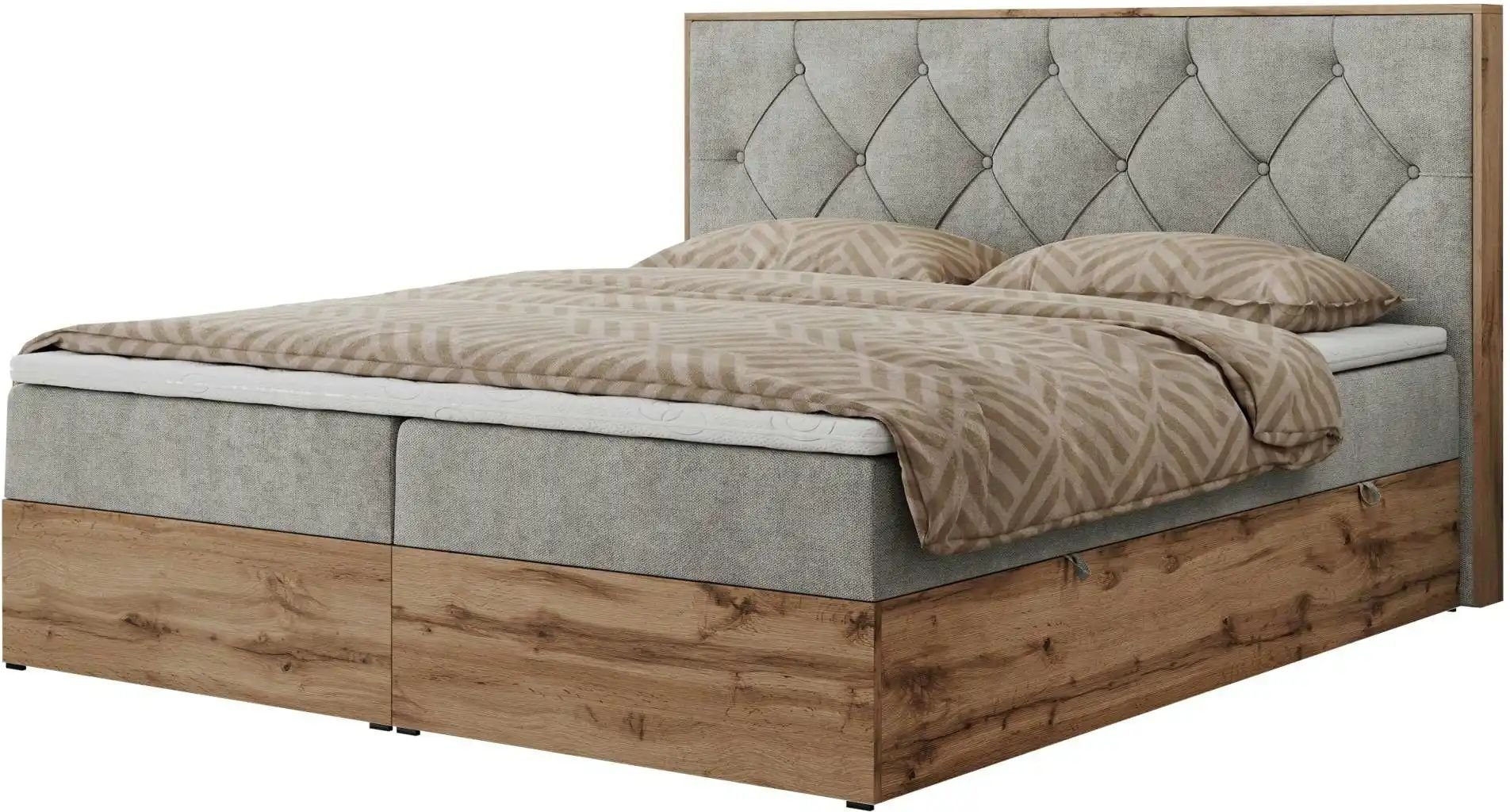 Boxbett mit Bettkasten Veneto ¦ grau ¦ Maße (cm): B: 188 H: 115 Betten > Komfortbetten - Höffner