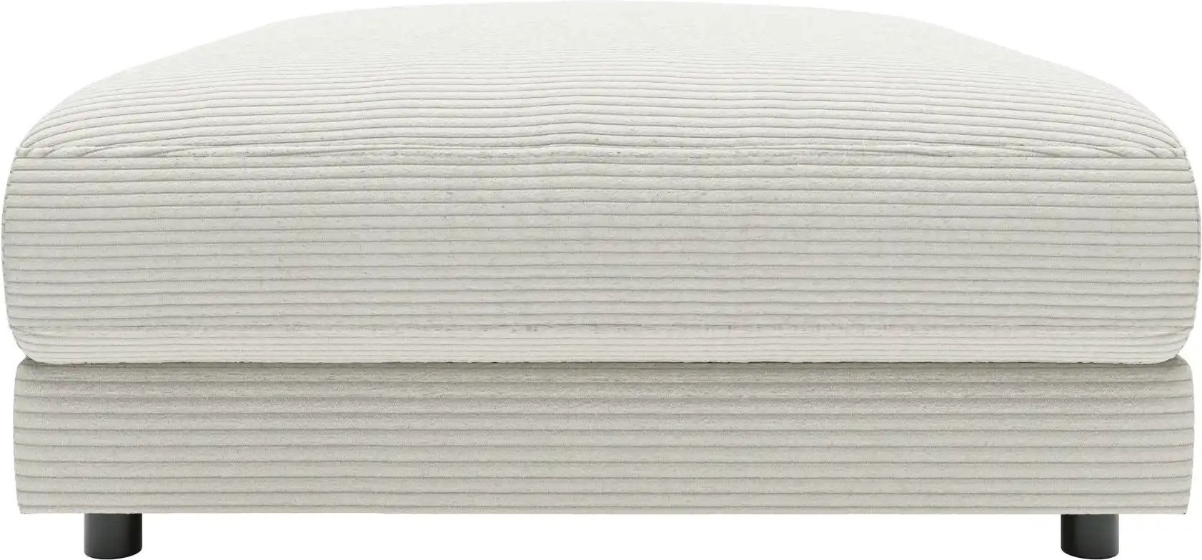 Jette Home Element Hocker in Cord Sila ¦ weiß ¦ Maße (cm): B: 100 H: 43 T: 127.0 Polstermöbel > Sofas > Modulsofas - Höf...