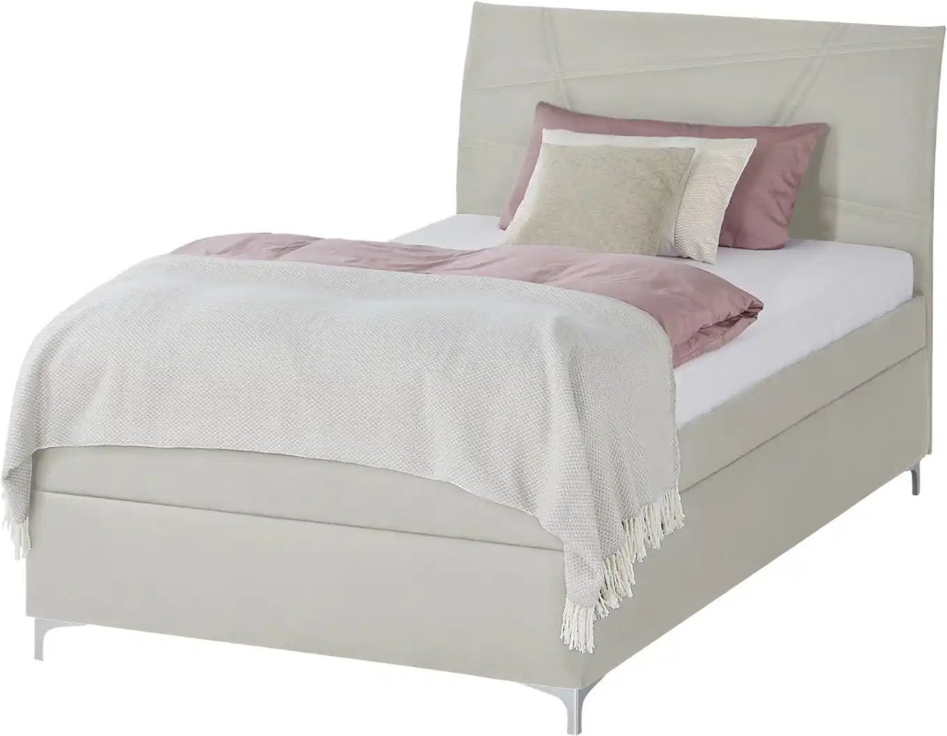 Polsterbett mit Matratze und Stauraum Lerryn ¦ grau ¦ Maße (cm): B: 146 H: 110 Betten > Komfortbetten - Höffner