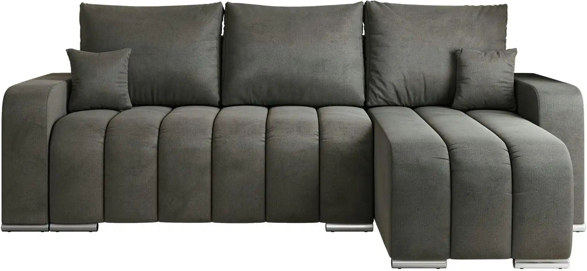 Ecksofa mit Schlaffunktion Kirasso ¦ grau ¦ Maße (cm): B: 245 H: 86 Polstermöbel > Sofas > Ecksofas - Höffner