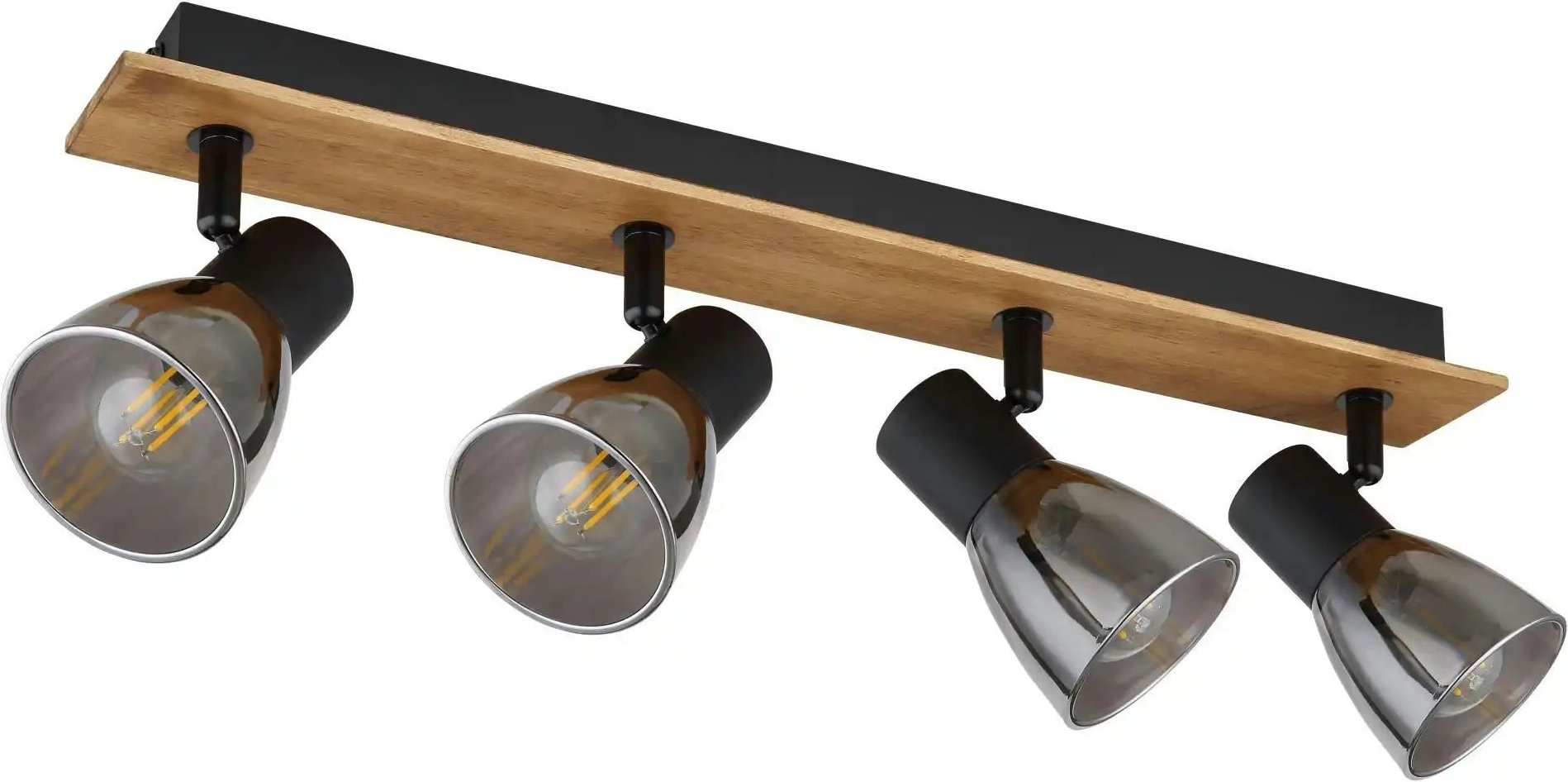 Thumbnail - Globo Lighting Deckenstrahler ¦ braun ¦ Maße (cm): B: 50 H: 15,5 T: 7.0 Lampen & Leuchten > Deckenleuchten - Höffner