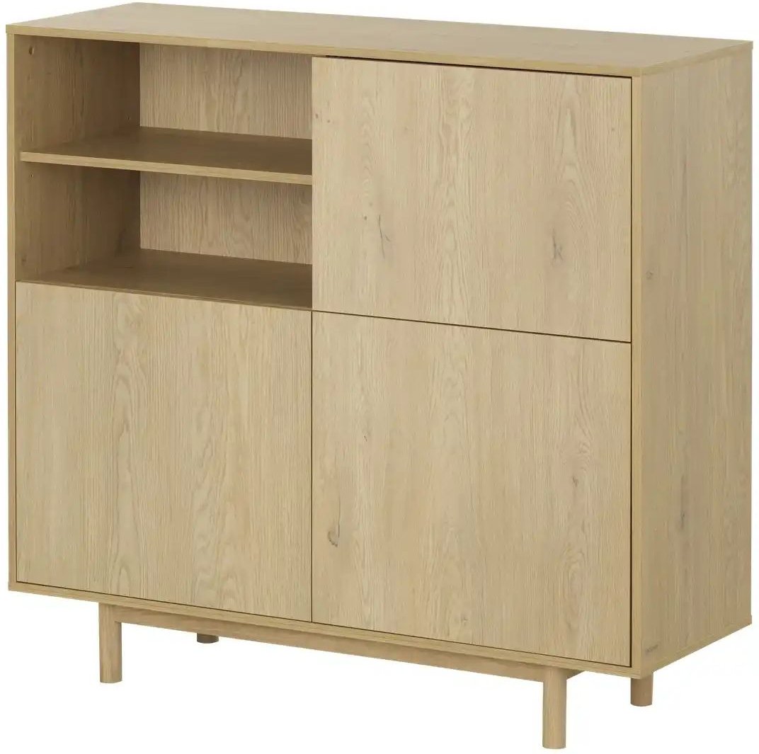 Roomers Highboard Offida ¦ holzfarben ¦ Maße (cm): B: 125 H: 115 T: 43.0 Kommoden & Sideboards > Highboards - Höffner