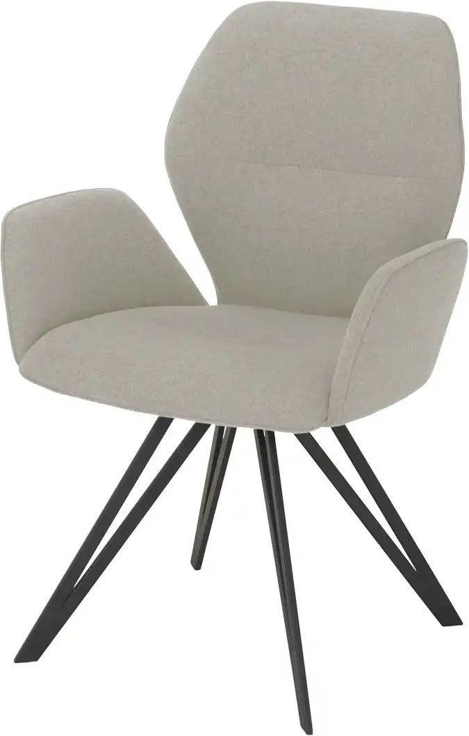 Armlehnstuhl Merlot ¦ grau ¦ Maße (cm): B: 62 H: 90 T: 60.0 Stühle > Esszimmerstühle > Esszimmerstühle mit Armlehnen - ...