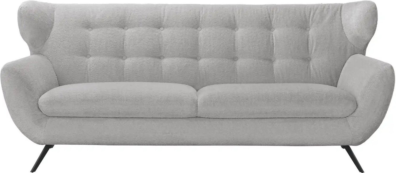 Jette Home Sofa aus Mikrofaser Mellow ¦ grau ¦ Maße (cm): B: 225 H: 94 T: 95.0 Polstermöbel > Sofas > 3-Sitzer - Höffner