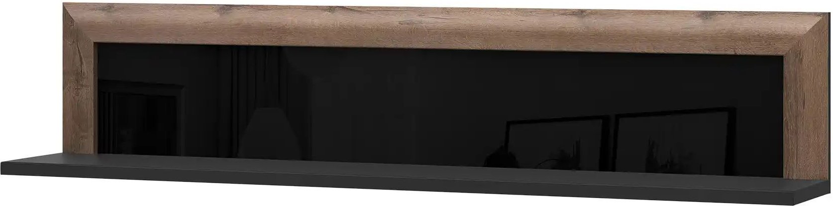 Wandboard Sevilla ¦ schwarz ¦ Maße (cm): B: 132 H: 27 T: 22.0 Regale > Wandboards - Höffner