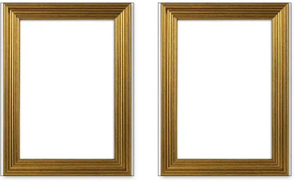 Bilderrahmen 10x15 cm 2er-Set ¦ gold ¦ Glas ¦ Maße (cm): B: 10 H: 15 T: 1.3 Accessoires > Bilderrahmen - Höffner