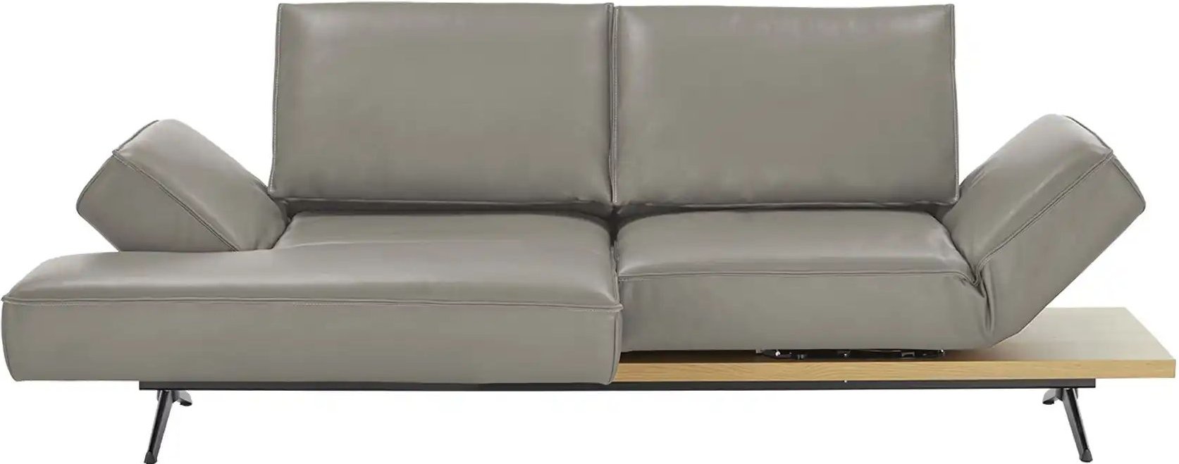 KOINOR Ecksofa Echtleder Phoenix ¦ grau ¦ Maße (cm): B: 240 H: 116 T: 132.0 Polstermöbel > Sofas > Ecksofas - Höffner