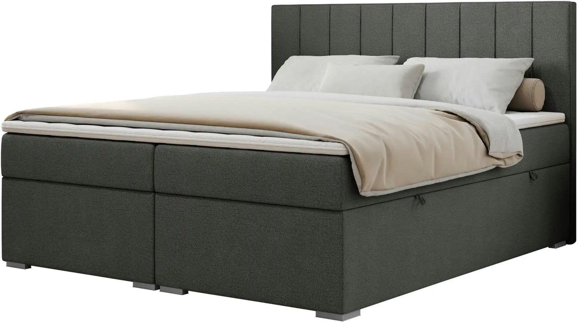 Boxbett mit Bettkasten Ally ¦ grau ¦ Maße (cm): B: 180 H: 118 Betten > Komfortbetten - Höffner