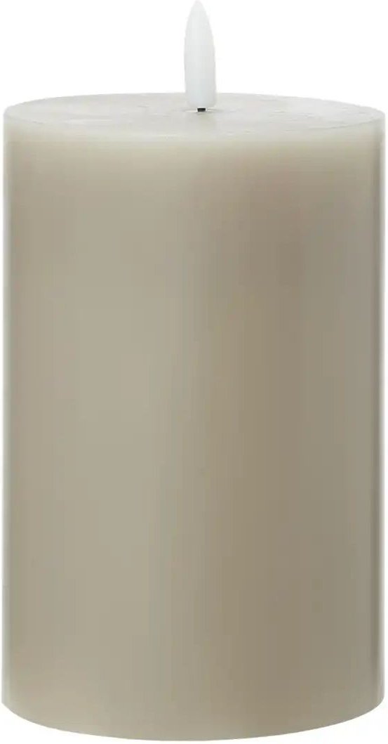 HOME STORY LED Kerze   ¦ grau ¦ Paraffin ¦ Maße (cm): H: 18  Ø: 10 Accessoires > Kerzen & Kerzenständer - Höffner