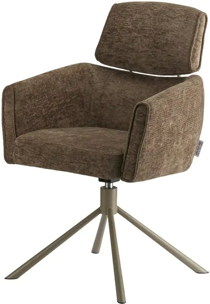 Jette Home Armlehnstuhl drehbar Becky ¦ braun ¦ Maße (cm): B: 61 H: 91 T: 64.0 Stühle > Esszimmerstühle > Esszimmerstühl...