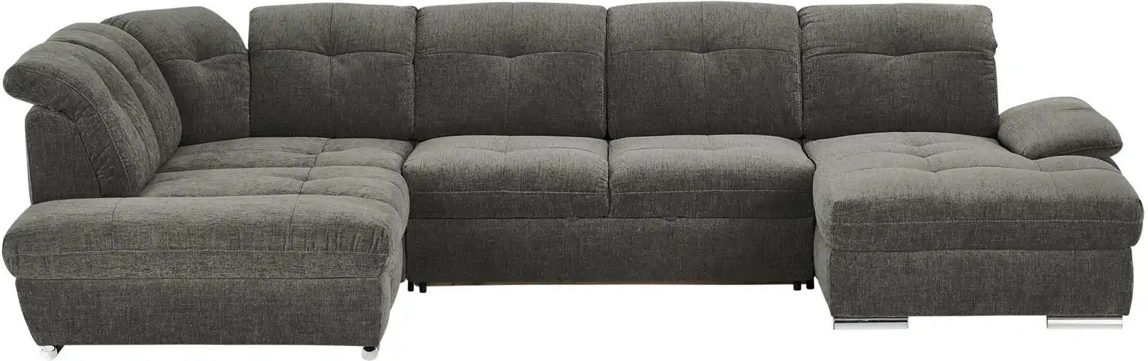 Wohnlandschaft Gladys ¦ grau ¦ Maße (cm): B: 377 H: 103 T: 246.0 Polstermöbel > Sofas > Schlafsofas - Höffner