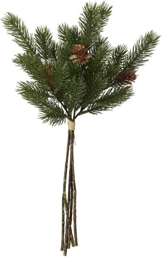 Tannenbund mit Zapfen   ¦ grün ¦ Kunststoff ¦ Maße (cm): H: 36 Accessoires > Kunstblumen - Höffner