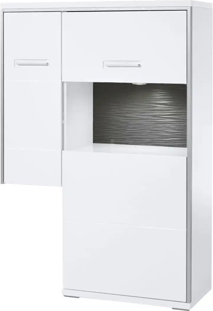 uno Anstell-Highboard Setto ¦ weiß ¦ Maße (cm): B: 94 H: 137 T: 38.0 Kommoden & Sideboards > Highboards - Höffner