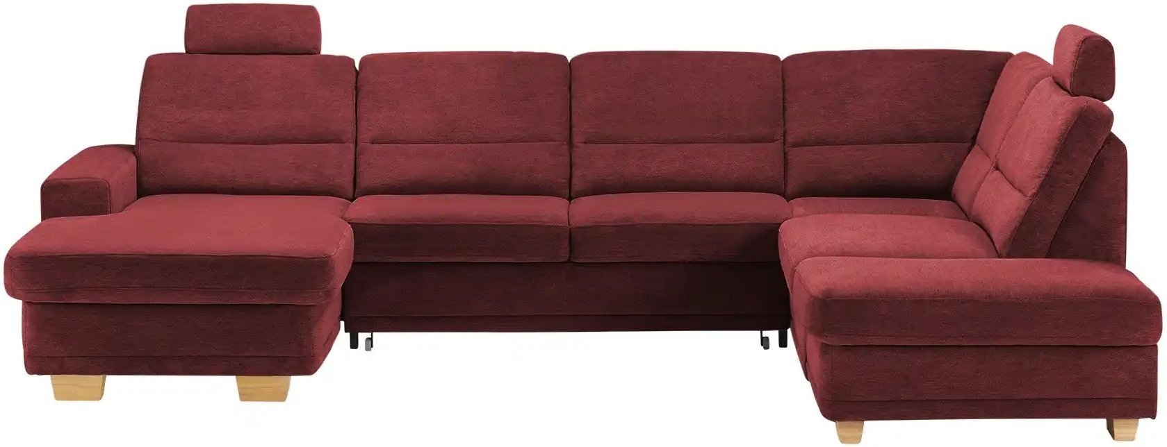 meinSofa Wohnlandschaft aus Mikrofaser Marc ¦ rot ¦ Maße (cm): B: 311 H: 85 T: 234.0 Polstermöbel > Sofas > Wohnlandscha...