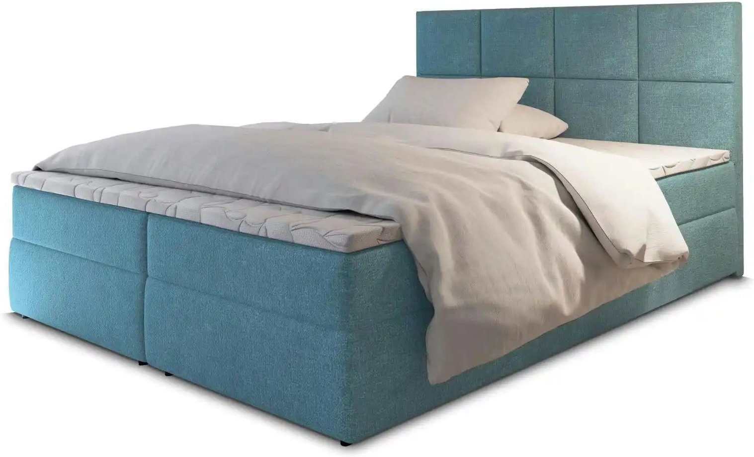 MASSENO Boxbett mit Bettkasten Lena ¦ türkis/petrol ¦ Maße (cm): B: 160 H: 98 Betten > Polsterbetten - Höffner