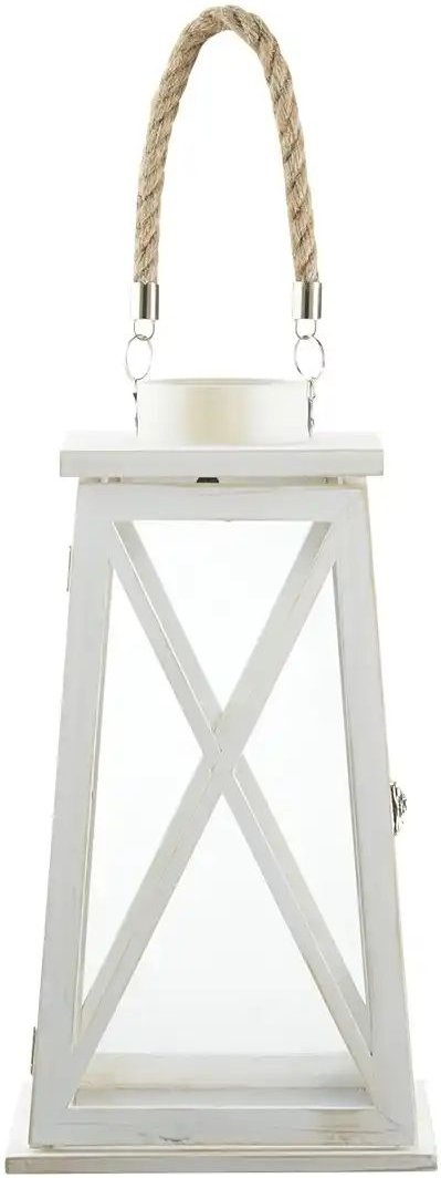 HOME STORY Laterne   ¦ weiß ¦ Glas ¦ Maße (cm): B: 22 H: 40 T: 22.0 Accessoires > Kerzen & Kerzenständer - Höffner