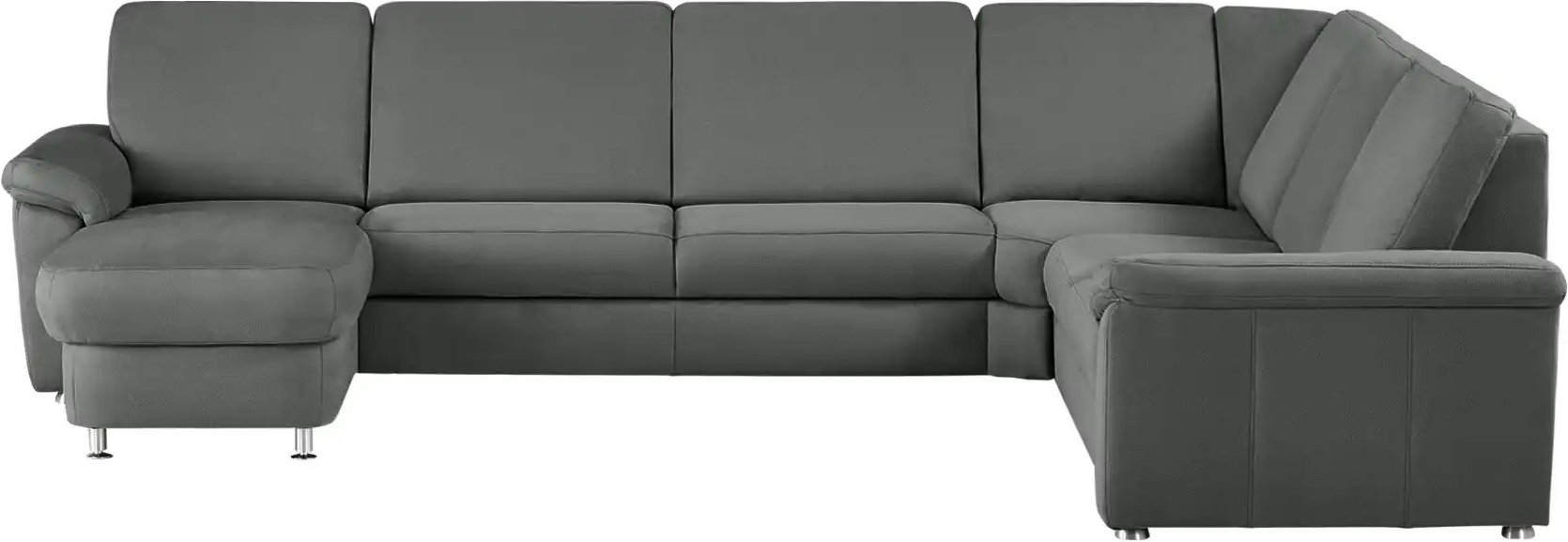 meinSofa Wohnlandschaft Mikrofaser Rita ¦ grau ¦ Maße (cm): B: 330 H: 91 T: 240.0 Polstermöbel > Sofas > Wohnlandschafte...