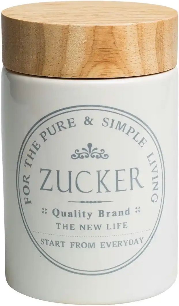 KHG Aufbewahrungsdose Zucker ¦ weiß ¦ Maße (cm): H: 16 Ø: 10 Küchenzubehör & Helfer > Küchenhelfer - Höffner